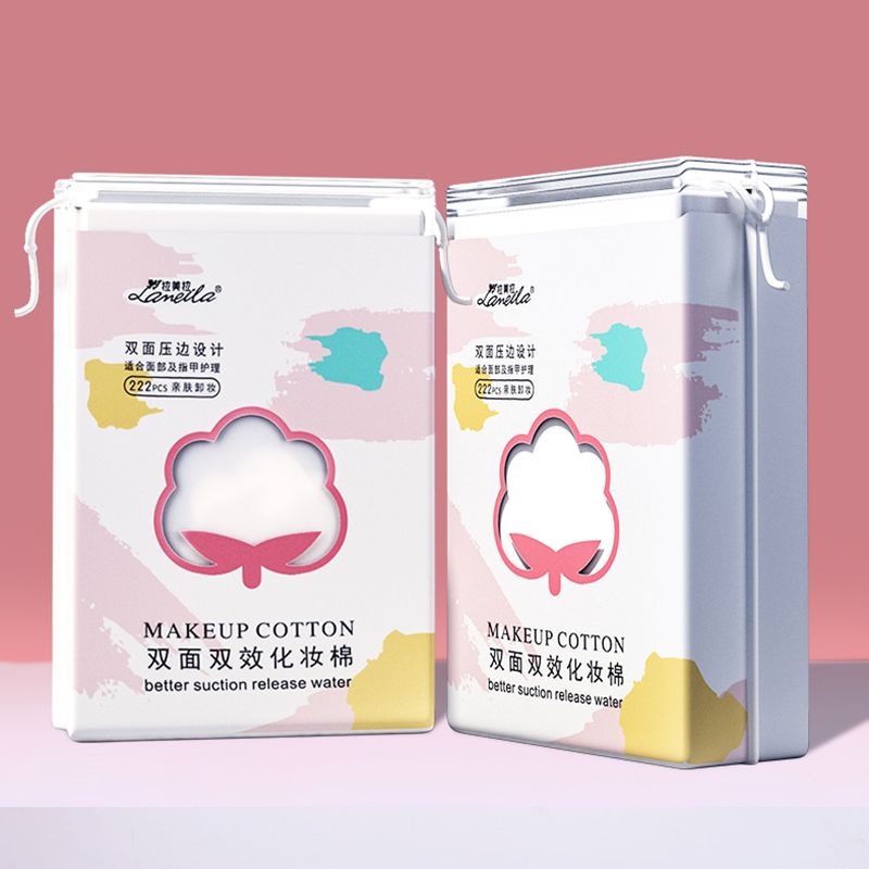 [NHẬP KHẨU][222 Miếng] Bông Tẩy Trang Lameila Makeup Cotton 3 Lớp Dày Dặn Làm Sạch Da CXT002