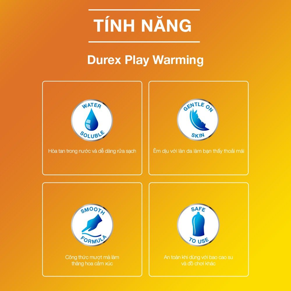 Gel Bôi Trơn Durex Play Warming Lube 100ml (Che tên sản phẩm khi giao hàng)