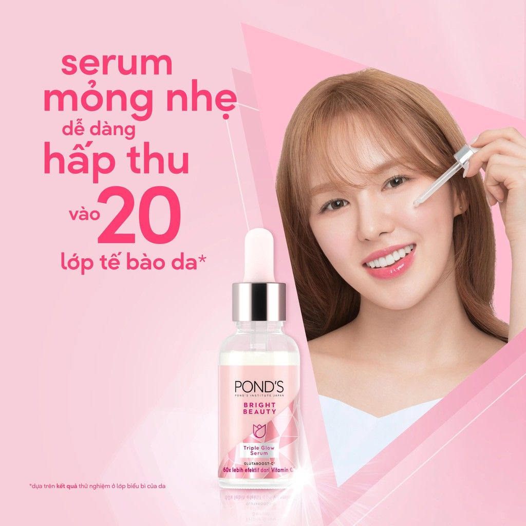 Serum POND'S Tinh Chất Dưỡng Trắng, Mờ Thâm POND'S Bright Beauty 3D Glow Serum 30g