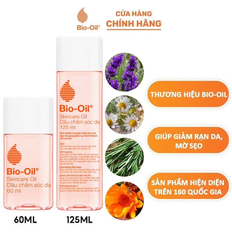 Dầu Chăm Sóc Da Giúp Mờ Sẹo, Giảm Rạn Da, Làm Đều Màu Da Bio-Oil Skincare Oil