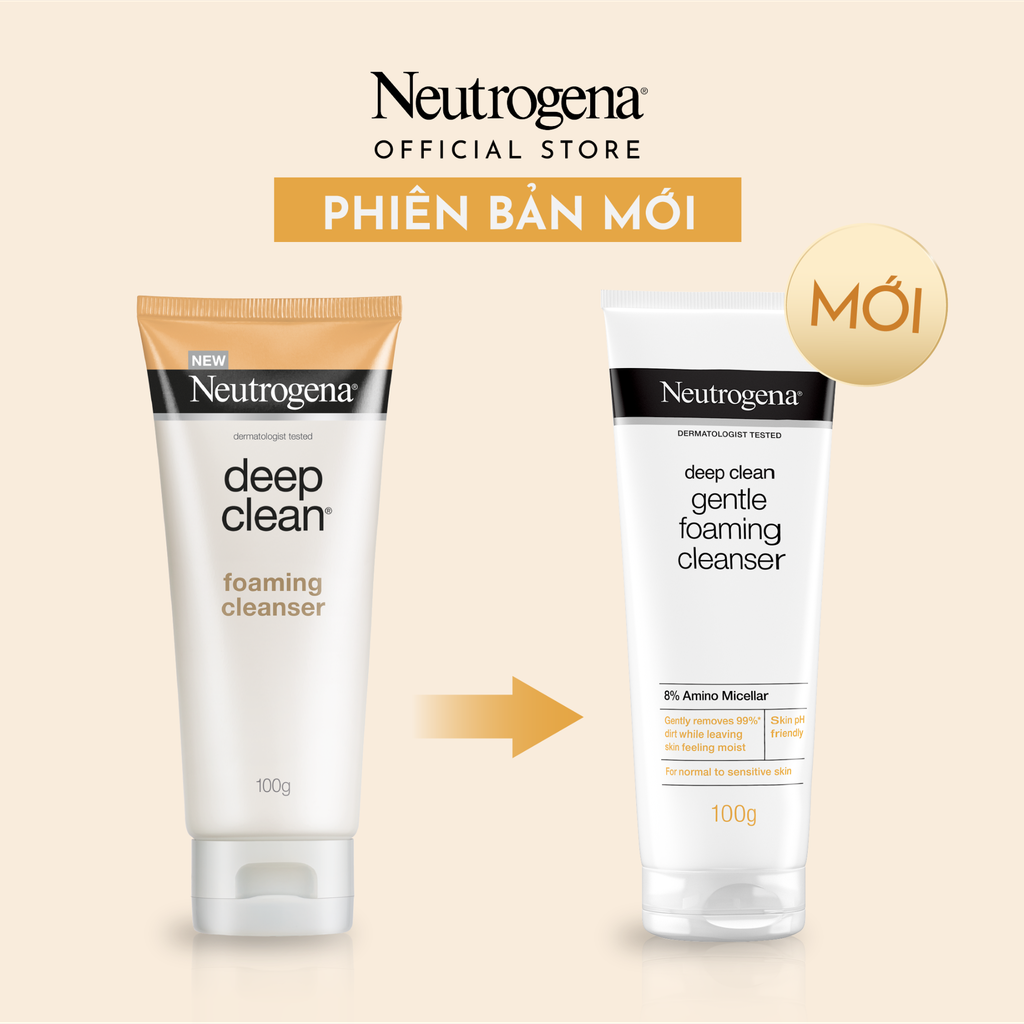 Sữa Rửa Mặt Làm Sạch Sâu Và Kiểm Soát Nhờn Neutrogena Deep Clean Foaming Cleanser