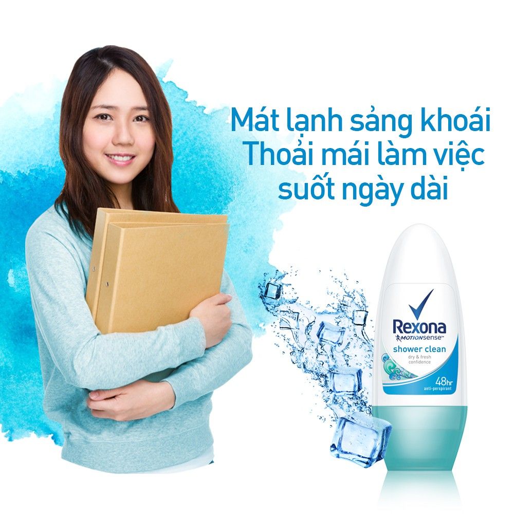 Lăn Khử Mùi, Ngăn Tiết Mồ Hôi 48H Rexona Anti-Perspirant Roll On 50ml (Che tên sản phẩm khi giao hàng)