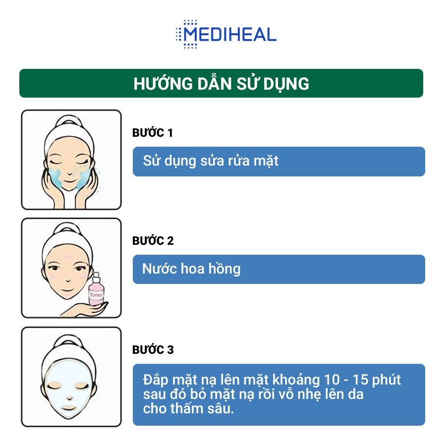 Mặt Nạ Dưỡng Ẩm, Phục Hồi Chuyên Sâu Mediheal Solution Mask