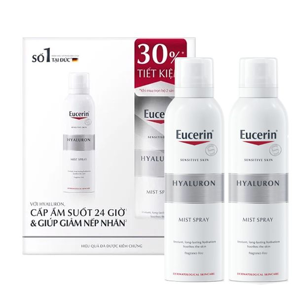 Xịt Dưỡng Ẩm Cho Da Nhạy Cảm Eucerin Sensitive Skin Hyaluron Mist Spray