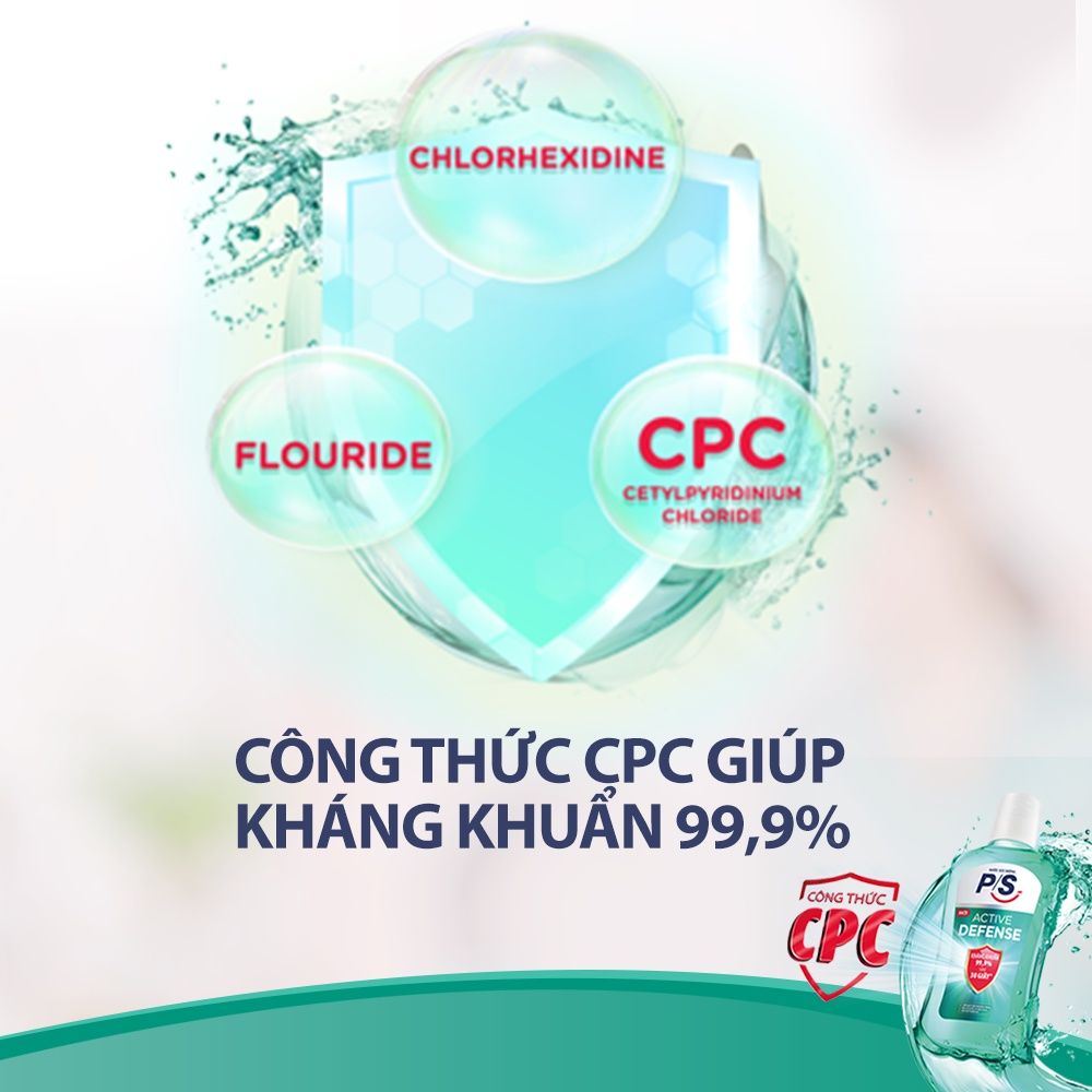 Nước Súc Miệng Kháng Khuẩn 99,9% P/S