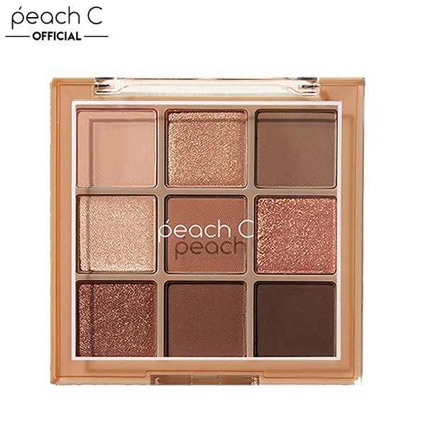 Bảng Phấn Mắt 9 Màu Peach C Soft Mood Eyeshadow Palette - Soft Brown