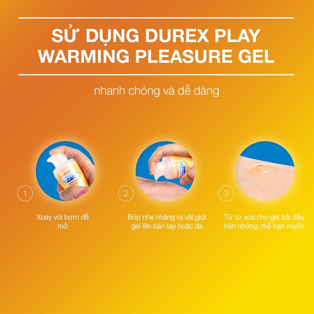 Gel Bôi Trơn Durex Play Warming Lube 100ml (Che tên sản phẩm khi giao hàng)