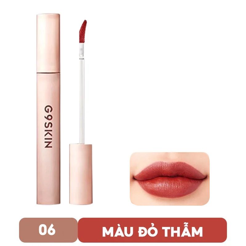 [Màu 1-6] Son Kem Lì, Siêu Mịn Mượt, Lên Màu Chuẩn G9Skin First V-Fit Velvet Tint