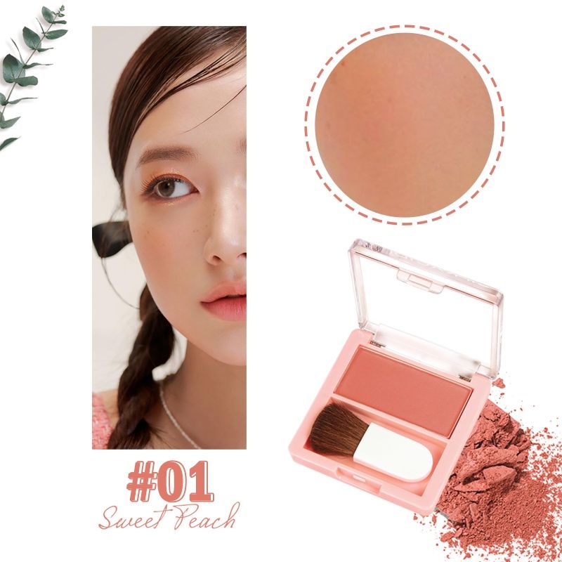 Phấn Má Hồng Dạng Nén Kèm Cọ Xinh Xắn SilkyGirl Blush Hour 3g