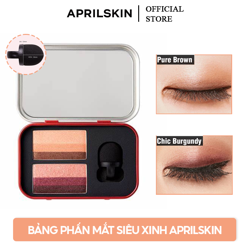 Bảng Phấn Mắt Siêu Xinh Aprilskin Perfect Magic Dual Eye Shadow 6g