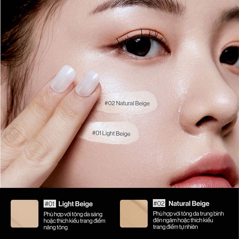 Phấn Nước Kiềm Dầu, Che Phủ Cao GLAMRR Q Vegan Super Cover Cushion SPF50+/PA+++