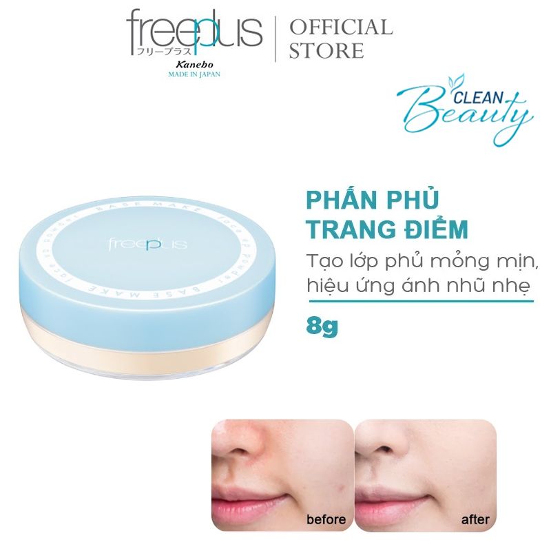 Phấn Phủ Che Phủ Tự Nhiên, Dịu Nhẹ Cho Da Freeplus Face Up Powder 8g