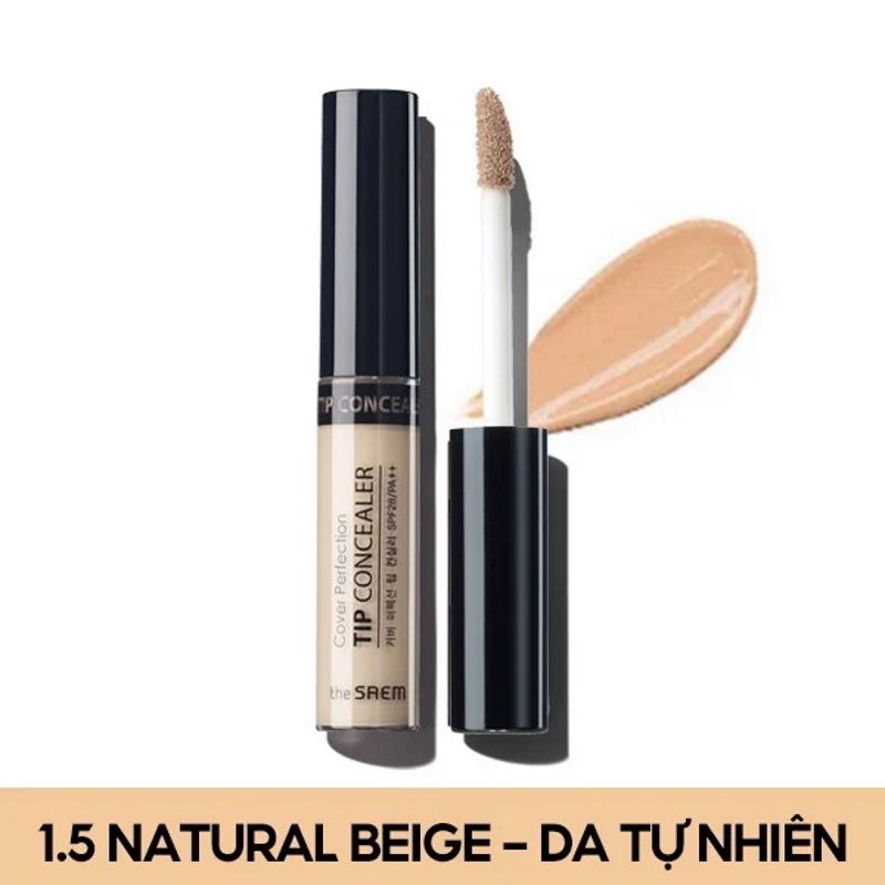 Kem Che Khuyết Điểm Có Chống Nắng Hàn Quốc The Saem Cover Perfection Tip Concealer SPF28/PA++