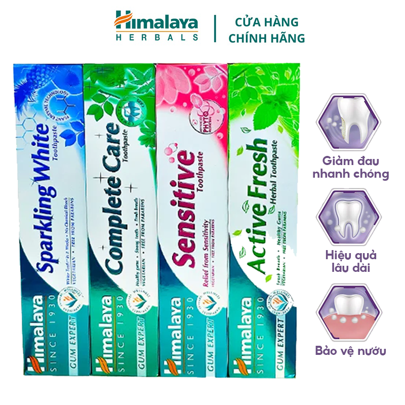 Kem Đánh Răng Giúp Răng Trắng Sáng, Loại Bỏ Mùi Hôi Himalaya Toothpaste 100g