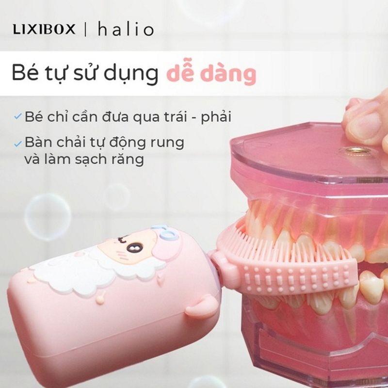 Bàn Chải Đánh Răng Điện Dành Cho Trẻ Em Halio Smart Sonic Electric Toothbrush Kids