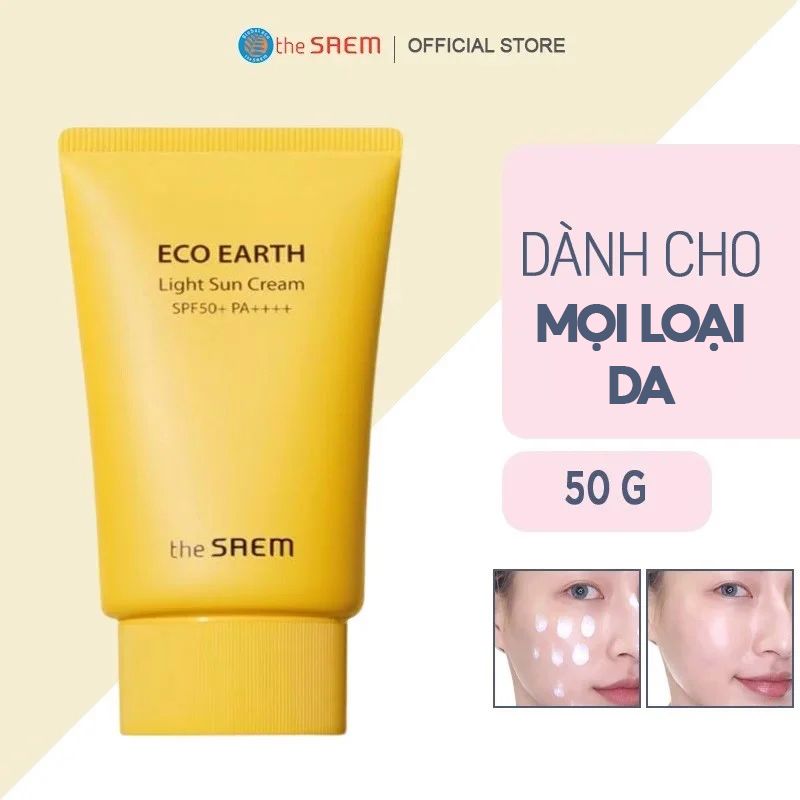 Kem Chống Nắng Dưỡng Ẩm Sâu The Saem Light Sun Cream SPF50+ PA++++ 50g