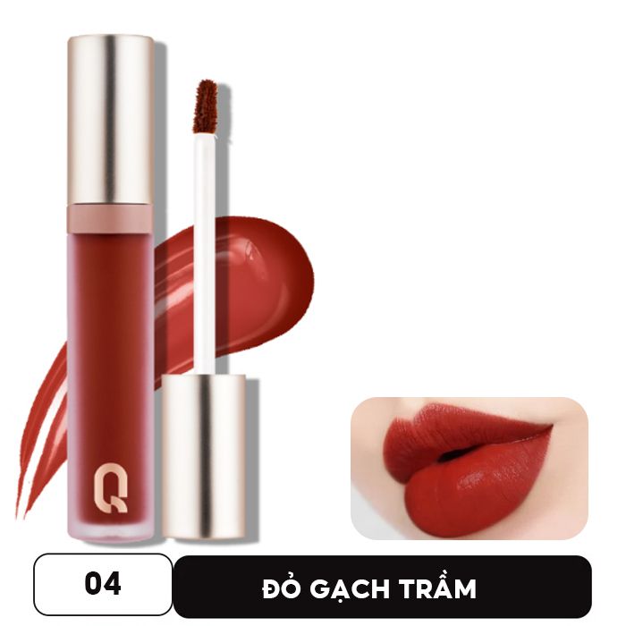 Son Kem Siêu Lì, Lâu Trôi, Mịn Mượt Nhẹ Môi Glamrr Q Long Wear Lip Cream 5g