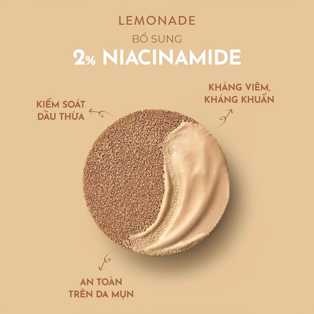 Phấn Nước Kiềm Dầu, Che Phủ Tốt Lemonade Supper Matte Cushion SPF50+/PA+++ 15g