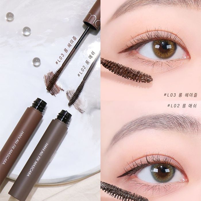 Mascara Chuốt Mi Siêu Dài Và Cong Mi Tự Nhiên, Chống Trôi Hiệu Quả Romand Han All Fix Mascara - Han All Line 7g