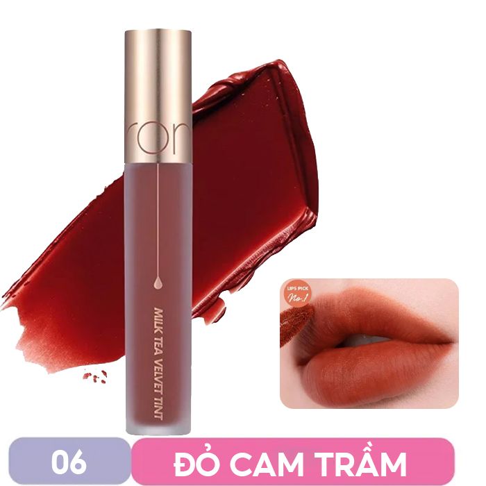 Son Kem Lì Hàn Quốc Mịn Mượt Như Nhung Romand Milk Tea Velvet Tint Ver 2 4.4g