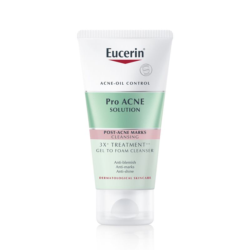 Sữa Rửa Mặt Dạng Gel Cho Da Mụn Eucerin Acne-Oil Control Pro Acne Solution 3X Treament Gel To Foam Cleanser