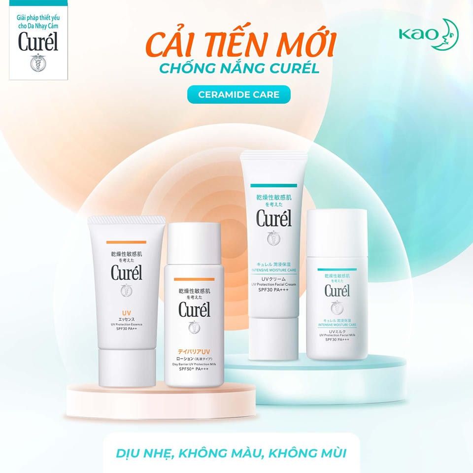 Kem Chống Nắng Dạng Tinh Chất Giúp Cấp Ẩm Chuyên Sâu Curél UV Protection Essence SPF 30/PA++ 50g