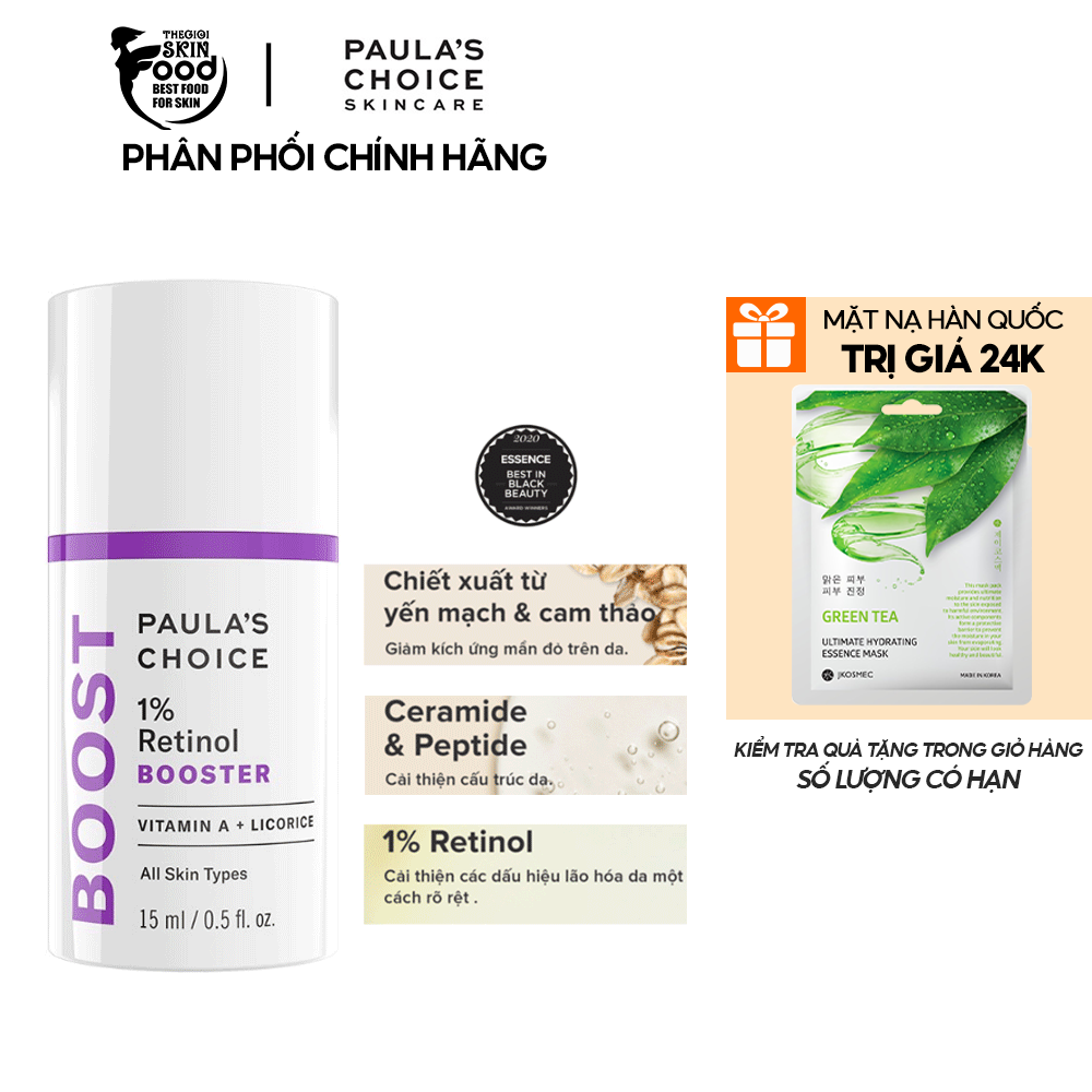 Tinh Chất Dưỡng Da Ngăn Ngừa Lão Hóa Paula's Choice 1% Retinol Booster 15ml