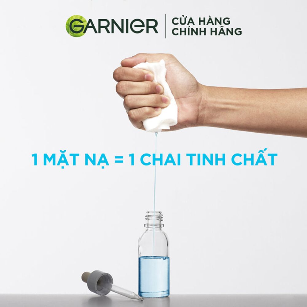 Mặt Nạ Giảm Mụn, Sáng Da Garnier Bright Complete Clear Up Anti-Acne Serum Mask 23g