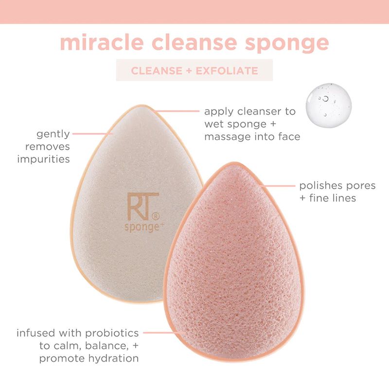 Bông Mút Rửa Mặt Tẩy Tế Bào Chết Real Techniques Miracle Cleanse Sponge