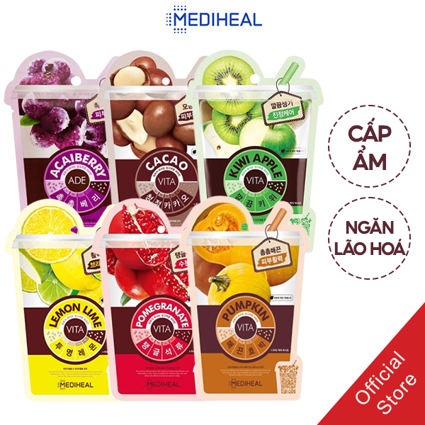 Mặt Nạ Chiết Xuất Từ Hoa Quả Ngăn Ngừa Lão Hóa Mediheal Vita Mask