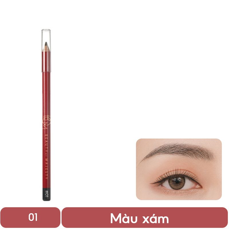 Chì Kẻ Mày Sắc Nét, Lâu Trôi B.O.M Basic Wood Brow Pencil 1g