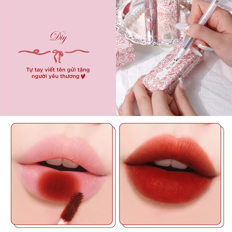 [PHIÊN BẢN V6 SIREN HOLIDAY] Son Kem Lì, Bền Màu, Lâu Trôi Merzy The First Velvet Tint 4.5g