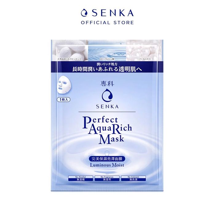 Mặt Nạ Giấy Chăm Sóc Da Senka Perfect Aqua Mask 25ml