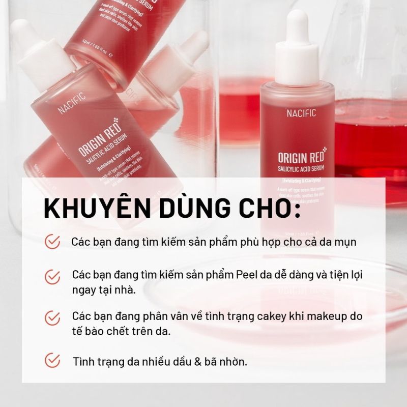 Serum Nacific Tinh Chất Tẩy Tế Bào Chết Nacific Origin Red Salicylic Acid Serum 50ml