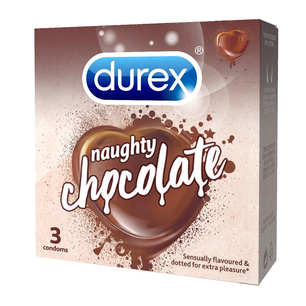 [Hộp 3 Cái] Bao Cao Su Có Hương Durex Condoms - SENSUAL STRAWBERRY (Che tên sản phẩm khi giao hàng)