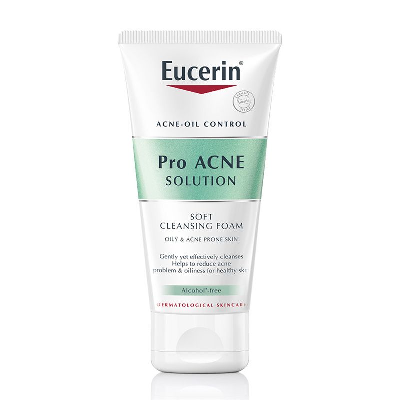 Sữa Rửa Măt Tạo Bọt Kiềm Dầu, Hỗ Trợ Giảm Mụn Eucerin Acne-Oil Control Pro Acne Solution Soft Cleansing Foam