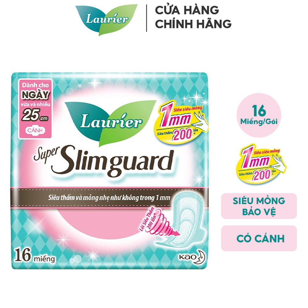 Băng Vệ Sinh Siêu Mỏng Bảo Vệ Lauríer Super Slimguard (Che tên sản phẩm khi giao hàng)