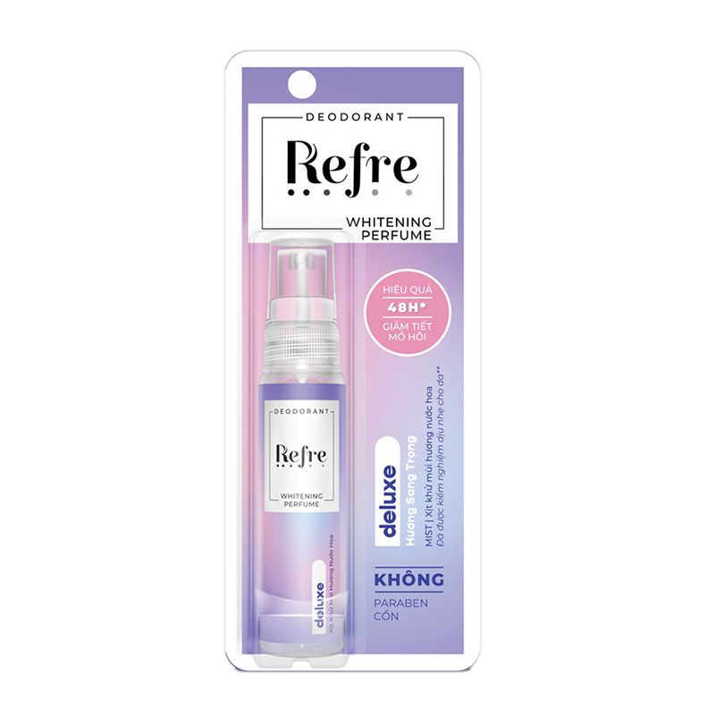 Xịt Khử Mùi Hỗ Trợ Dưỡng Trắng Refre Whitening Perfume Deodorant 30ml