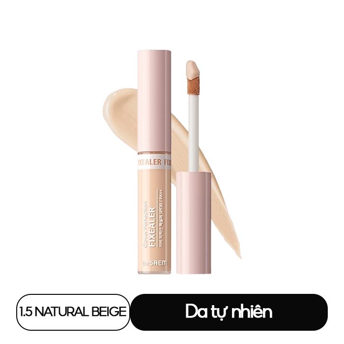 Kem Che Khuyết Điểm Mỏng Nhẹ, Lâu Trôi The Saem Cover Perfection Fixealer SPF30 PA++ 6.5g