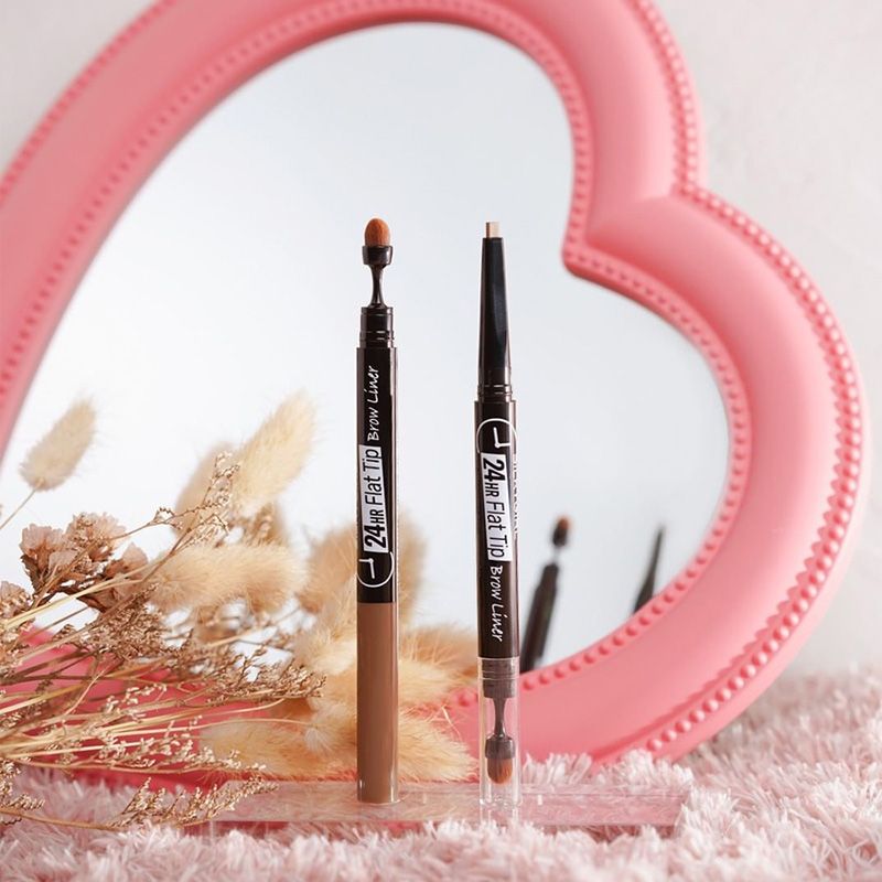 Chì Kẻ Mày Hai Đầu Lâu Trôi Silkygirl 24hr Flat Tip Brow Liner