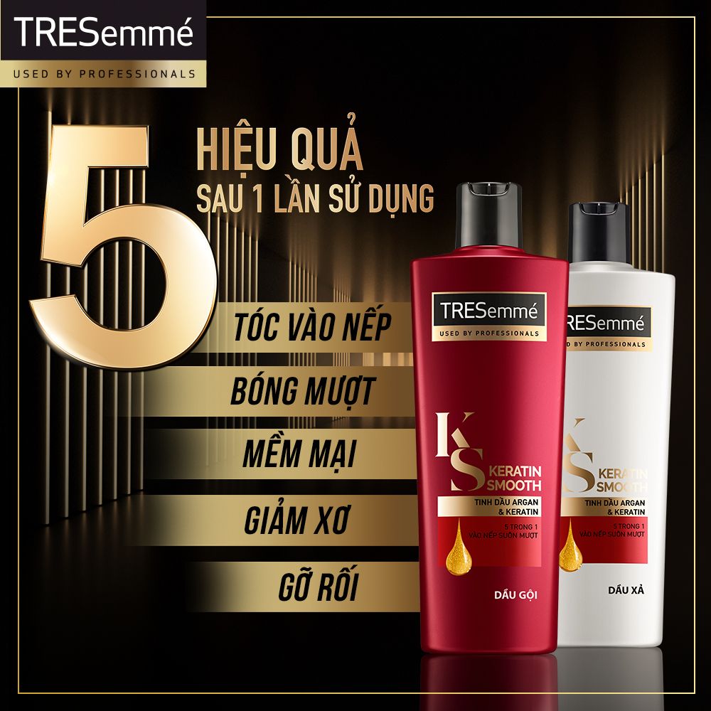 Dầu Xả Vào Nếp & Suôn Mượt TRESemmé Keratin Smooth Conditioner 620g