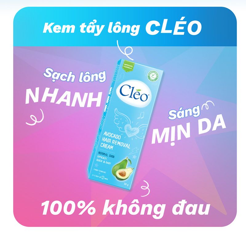 Kem Tẩy Lông Chiết Xuất Từ Bơ CLEO Avocado Hair Removal Cream