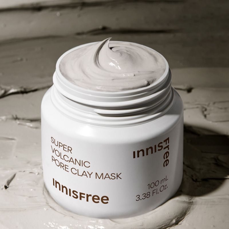 Mặt Nạ Đất Sét Chăm Sóc Lỗ Chân Lông Từ Đá Tro Núi Lửa Innisfree Super Volcanic Pore Clay Mask 100ml