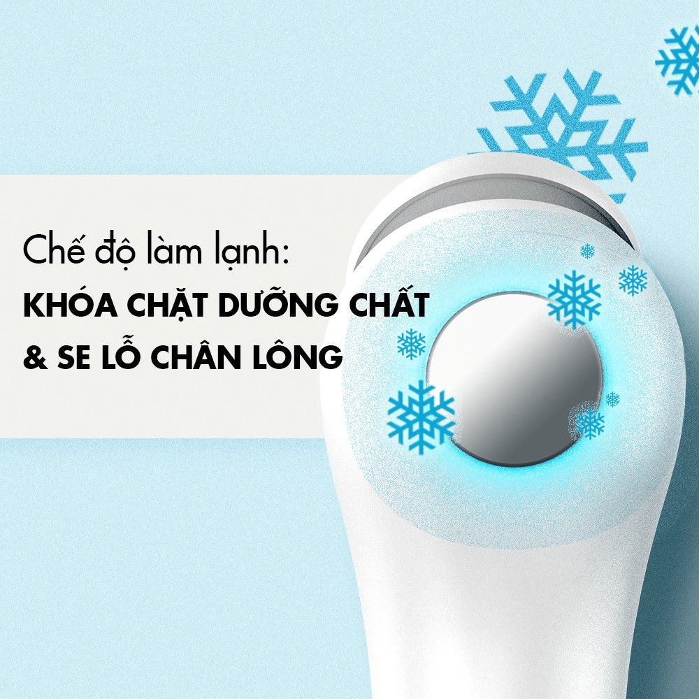 Máy Đẩy Tinh Chất Dưỡng Trắng Nóng Lạnh Halio Ion Hot & Cool Beauty Device