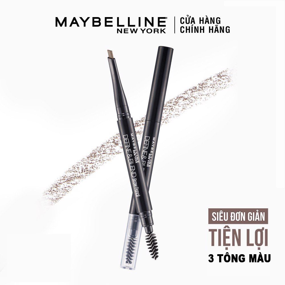 Chì Kẻ Mày Ngang Maybelline Define & Blend Brow Pencil 0.16g - Natural Brown