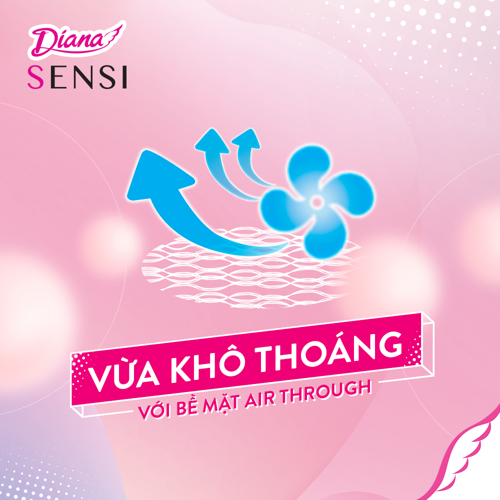 Băng Vệ Sinh Diana Sensi Siêu Mỏng Có Cánh - 8 Miếng (Che tên sản phẩm khi giao hàng)