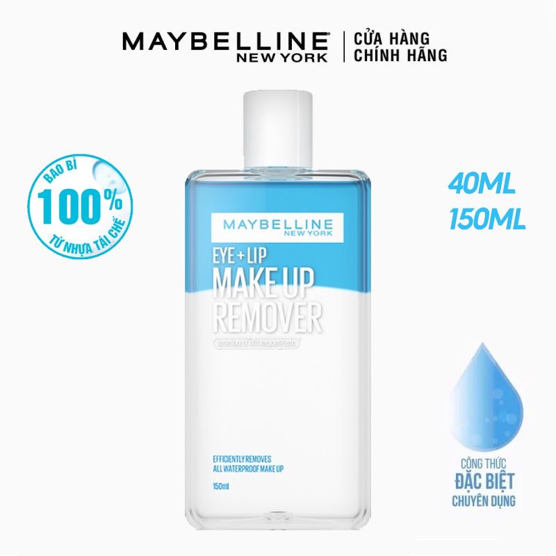 Nước Tẩy Trang Dành Cho Mắt Môi Maybelline Eye & Lip Makeup Remover 150ml