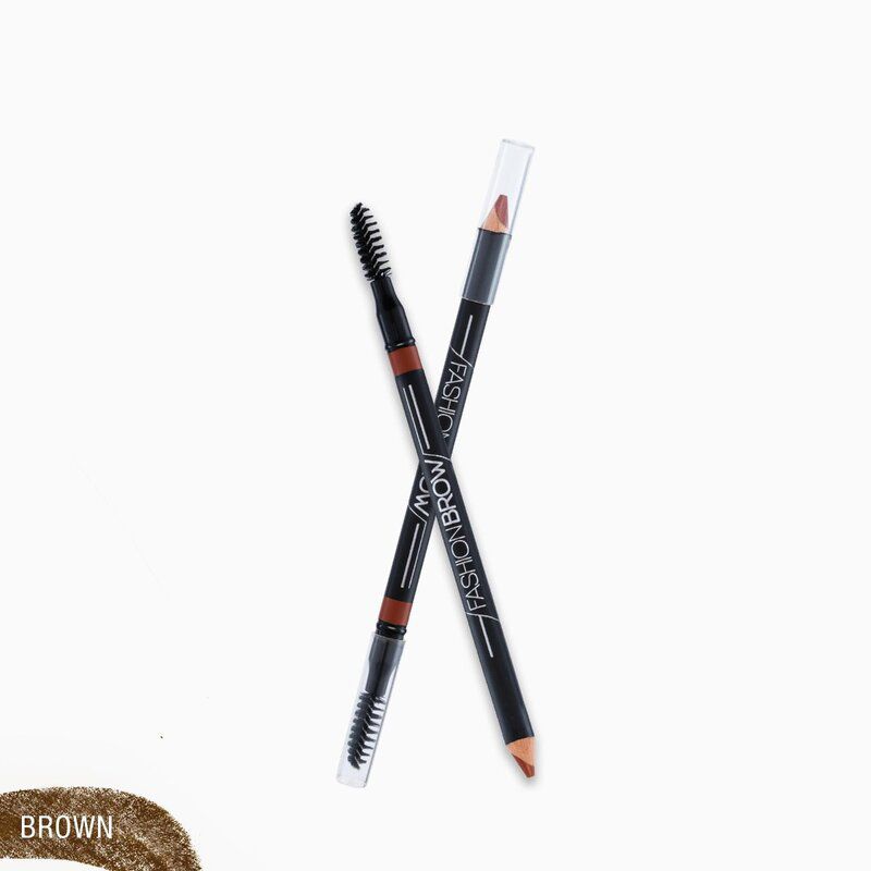 Chì Tạo Dáng Mày 2 Đầu Nét Mảnh Maybelline Fashion Brow Shaping Pencil 1.5g - Màu Nâu Sáng