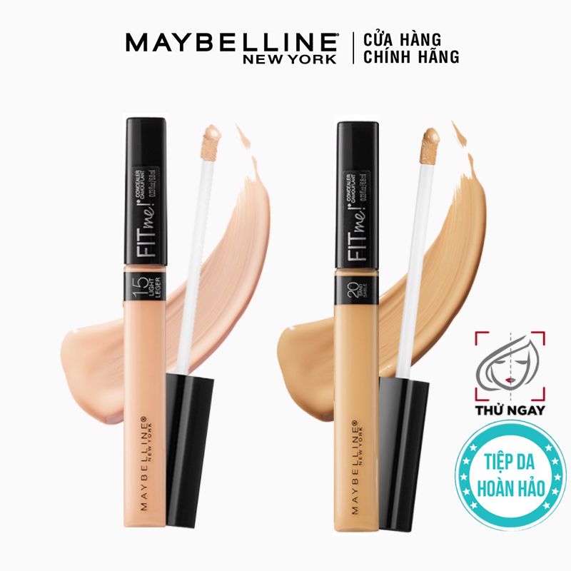 Kem Che Khuyết Điểm Mịn Lì Maybelline Fit Me Concealer With Chamomile Extract 6.8ml