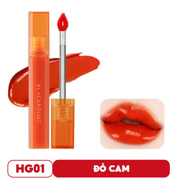 [Màu HG01 - HG10] Son Tint Bóng Siêu Lì Có Màu Son Black Rouge Half N Half Water Glow 3.5g